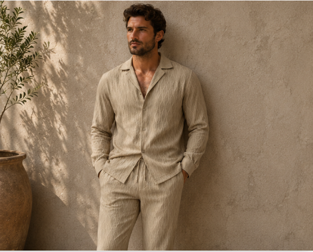 Conjunto deportivo de manga larga y pantalón largo para hombre — Moda casual otoño/invierno