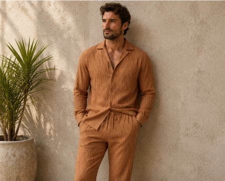 Conjunto deportivo de manga larga y pantalón largo para hombre — Moda casual otoño/invierno