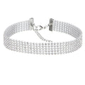 gargantilla de cristal y strass